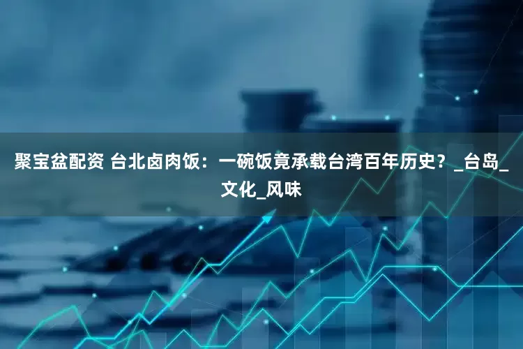 聚宝盆配资 台北卤肉饭：一碗饭竟承载台湾百年历史？_台岛_文化_风味