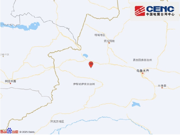 应牛配 新疆博尔塔拉州精河县发生4.3级地震，震源深度10千米