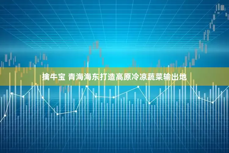擒牛宝 青海海东打造高原冷凉蔬菜输出地